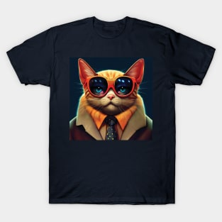 Cat PI | Cool Cat | Cat Boss T-Shirt